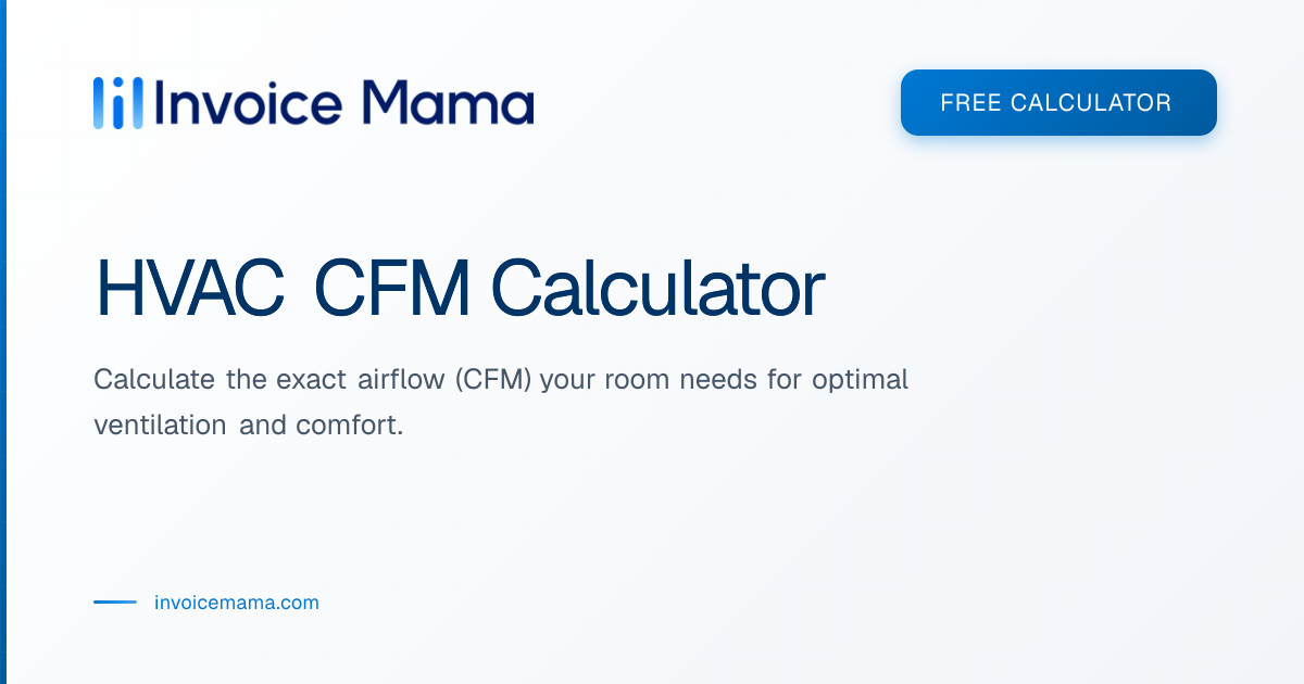 HVAC CFM Calculator - Airflow Rate Calculation
