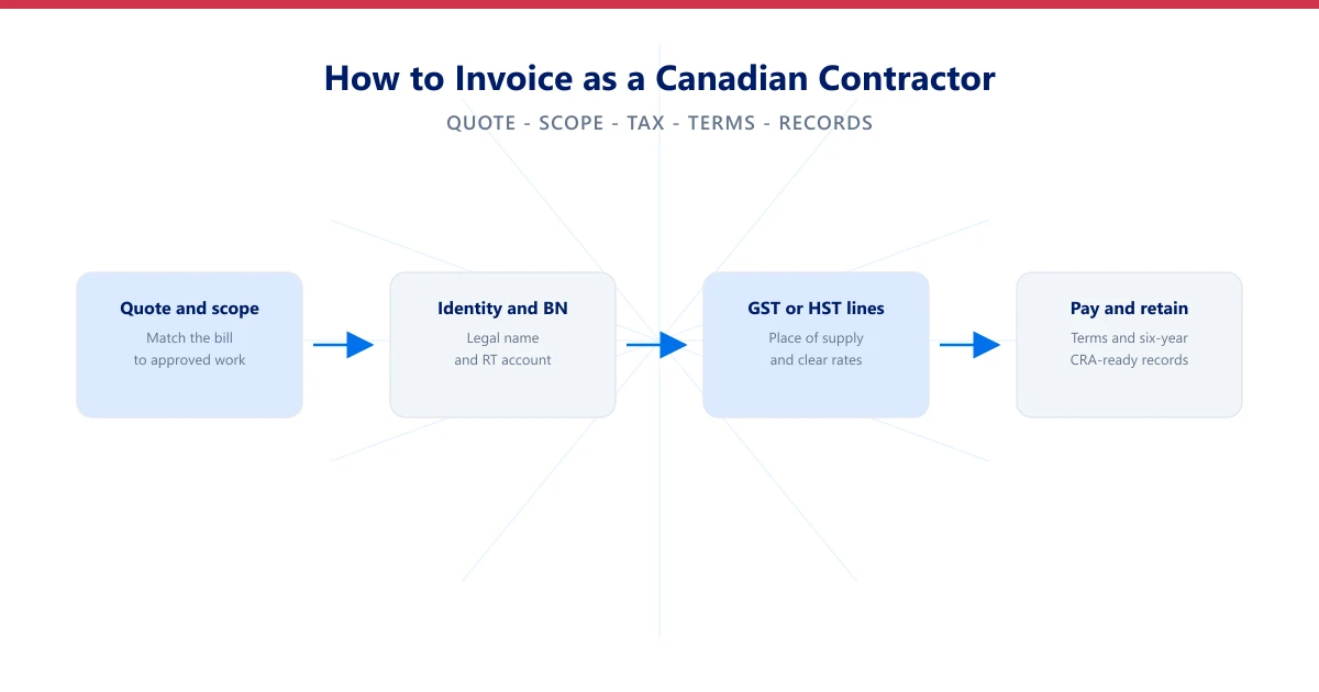 How to Invoice as a Canadian Contractor 2026 | Invoice Mama